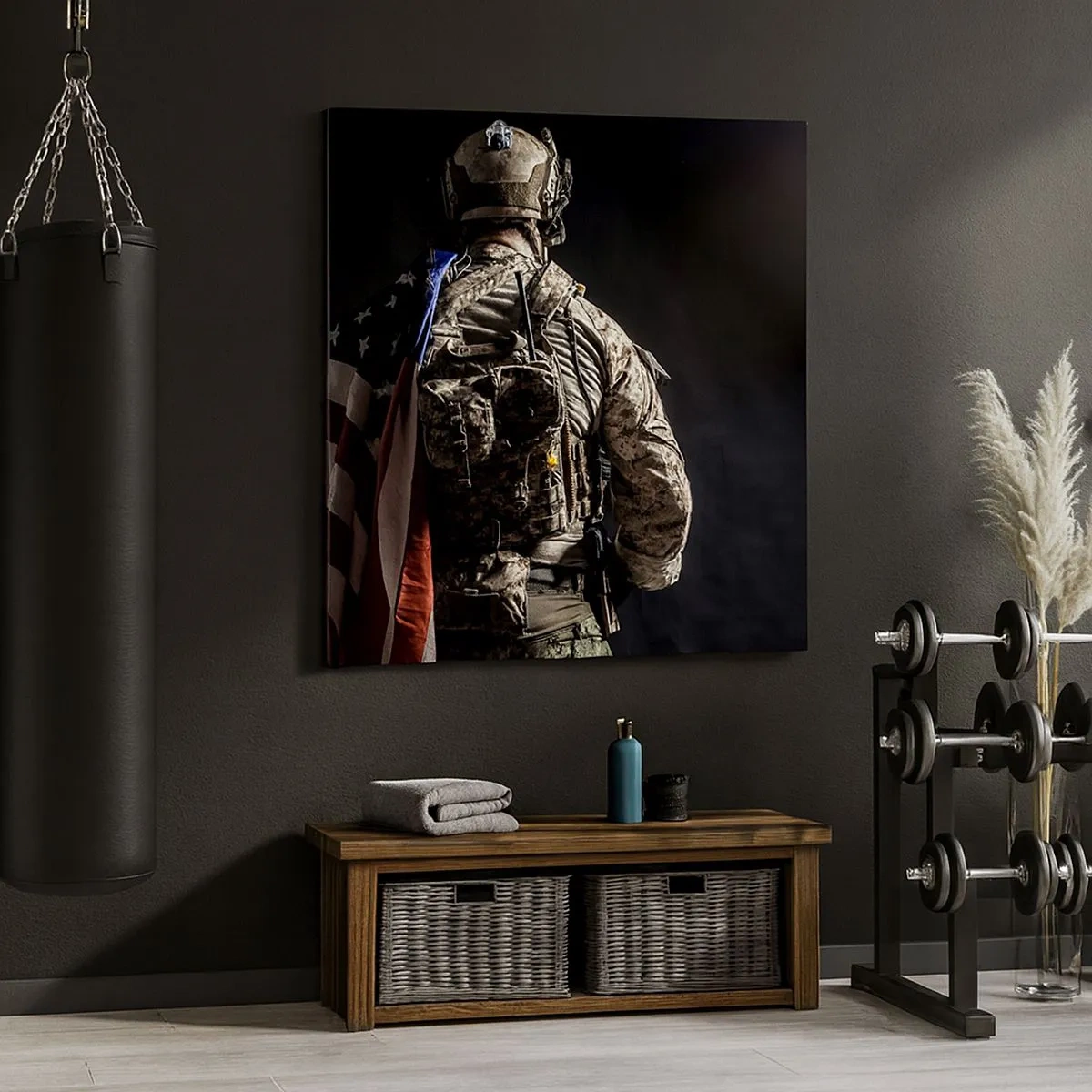 Cuadro sobre lienzo - Impresión de Imagen - Por eso lucho - 30x30 cm