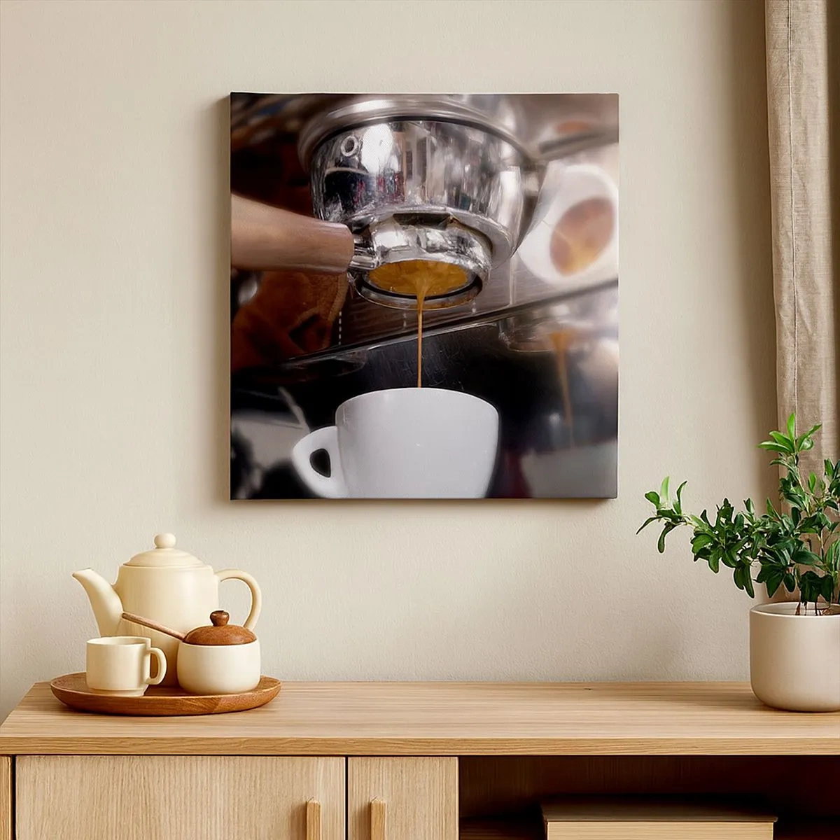 Cuadro sobre lienzo - Impresión de Imagen - El mejor momento del día - 30x30 cm