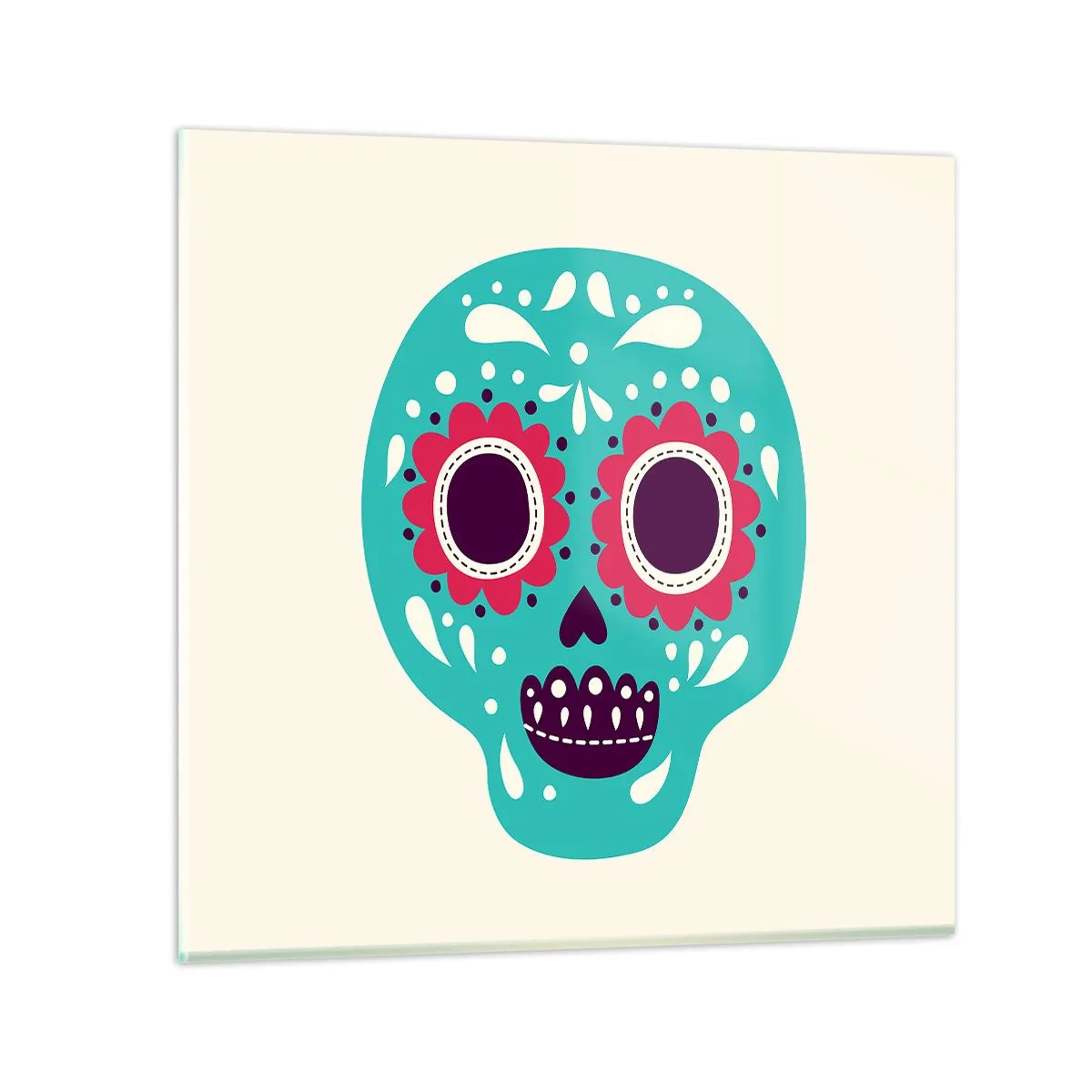 Cuadro sobre vidrio - Impresiones sobre Vidrio - La vida: diversión hasta la muerte - 30x30 cm