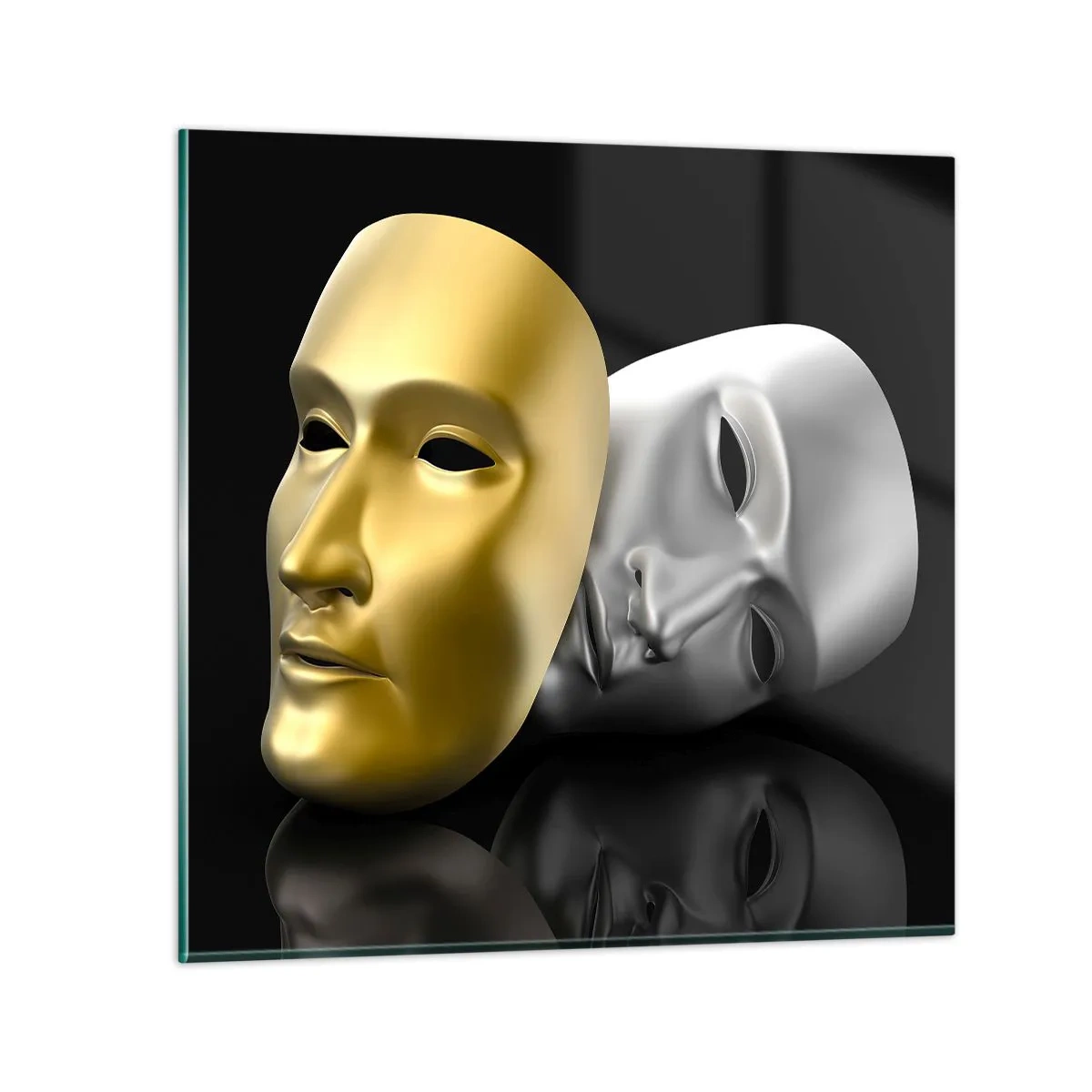 Cuadro sobre vidrio - Impresiones sobre Vidrio - La vida es un teatro - 30x30 cm