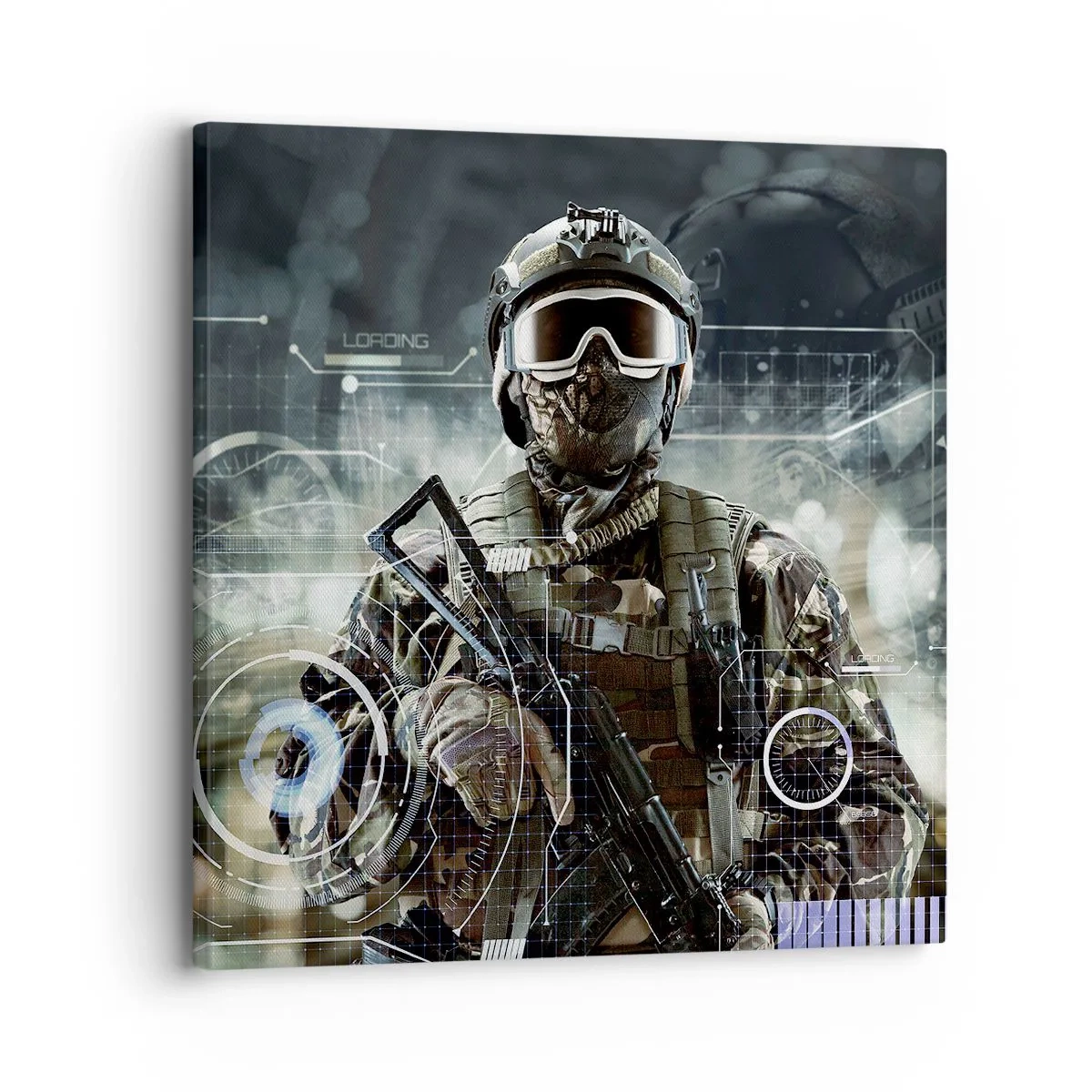 Cuadro sobre lienzo - Impresión de Imagen - De poder a poder - 30x30 cm